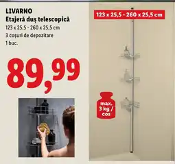 Lidl LIVARNO Etajeră duș telescopică Ofertă