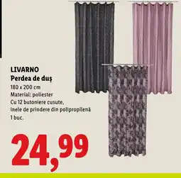 Lidl LIVARNO Perdea de duş Ofertă