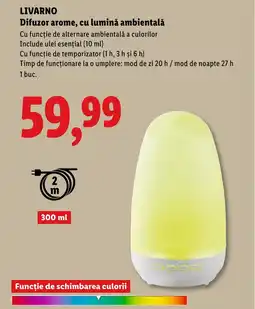Lidl LIVARNO Difuzor arome, cu lumină ambientală Ofertă