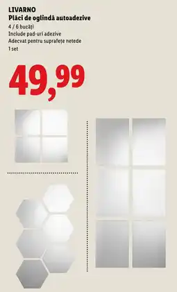Lidl LIVARNO Plăci de oglindă autoadezive Ofertă