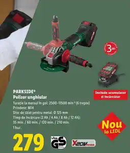 Lidl PARKSIDE® Polizor unghiular Ofertă