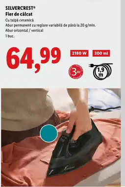 Lidl SILVERCRESTⓇ Fier de călcat Ofertă