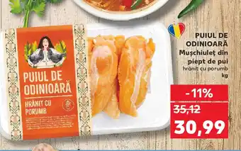 Kaufland PUIUL DE ODINIOARA Muschiuleţ din piept de pui hrănit cu porumb Ofertă