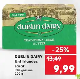 Kaufland DUBLIN DAIRY Unt Irlandez sărat 81% grăsime Ofertă