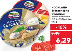Kaufland HOCHLAND Brânză topită triunghiuri Ofertă