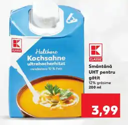 Kaufland Smântână UHT pentru gătit Ofertă