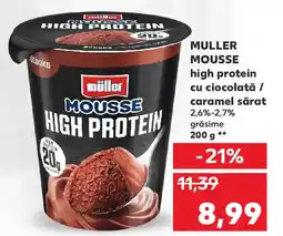 Kaufland MULLER MOUSSE high protein cu ciocolată / caramel sărat Ofertă