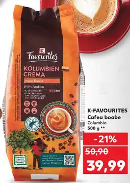 Kaufland K-FAVOURITES Cafea boabe Columbia Ofertă