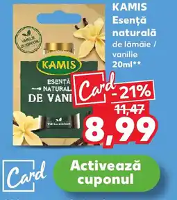 Kaufland KAMIS Esenţă naturală de lămâie / vanilie Ofertă