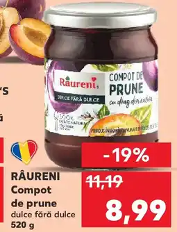 Kaufland RÂURENI Compot de prune dulce fără dulce Ofertă
