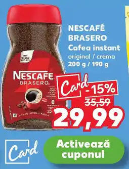 Kaufland NESCAFÉ BRASERO Cafea instant original / crema Ofertă