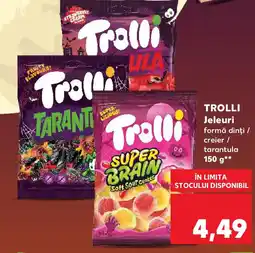 Kaufland TROLLI Jeleuri formă dinți / creier / tarantula Ofertă