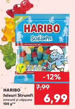 Kaufland HARIBO Jeleuri Strumfi zmeură şi căpşune Ofertă