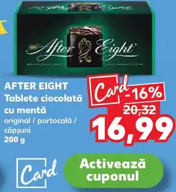 Kaufland AFTER EIGHT Tablete ciocolată cu mentă Ofertă
