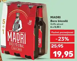 Kaufland MADRI Bere blondă 4,6% alcool Ofertă