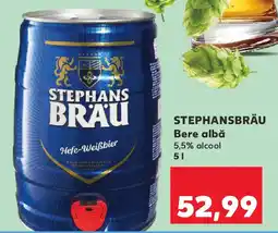 Kaufland STEPHANSBRÄU Bere albă 5,5% alcool Ofertă