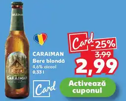 Kaufland CARAIMAN Bere blondă 4,6% alcool Ofertă