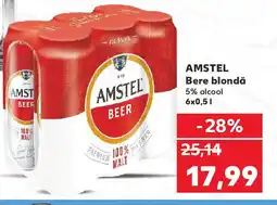 Kaufland AMSTEL Bere blondă 5% alcool Ofertă