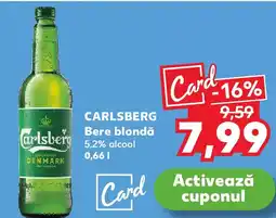 Kaufland CARLSBERG Bere blondă Ofertă