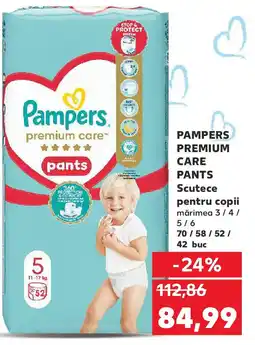 Kaufland PAMPERS PREMIUM CARE PANTS Scutece pentru copii Ofertă