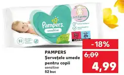 Kaufland PAMPERS Şerveţele umede pentru copii Ofertă