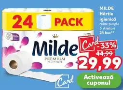 Kaufland MILDE Hârtie igienică Ofertă