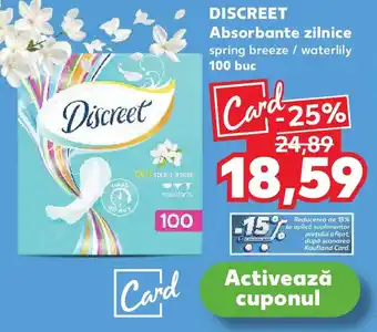 Kaufland DISCREET Absorbante zilnice Ofertă