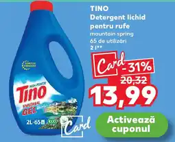 Kaufland TINO Detergent lichid pentru rufe Ofertă