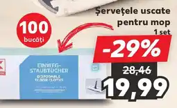 Kaufland Şervețele uscate pentru mop Ofertă