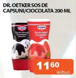 Unicarm Dr. oetker sos de capsuni/ciocolata Ofertă