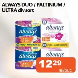 Unicarm Always duo / paltinium/ ultra div sort Ofertă