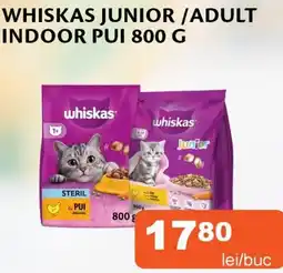 Unicarm Whiskas junior/adult indoor pui Ofertă