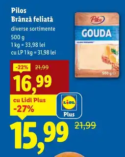 Lidl Pilos Brânză feliată Ofertă