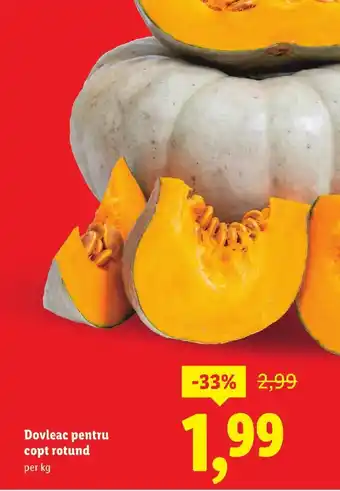 Lidl Dovleac pentru copt rotund Ofertă