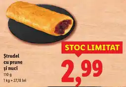 Lidl Ştrudel cu prune şi nuci Ofertă