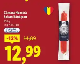 Lidl Cămara Noastră Salam Bǎnǎțean Ofertă
