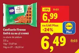 Lidl Confiserie Firenze Gofră cu ou şi cremă Ofertă