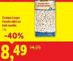 Lidl Campo Largo Fasole albă cu bob mediu Ofertă