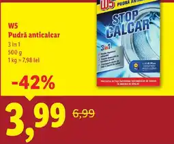 Lidl W5 Pudră anticalcar 3in1 Ofertă