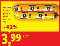 Lidl Orlando Salam pentru câini vită / pui Ofertă