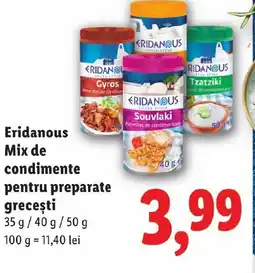 Lidl Eridanous Mix de condimente pentru preparate greceşti Ofertă
