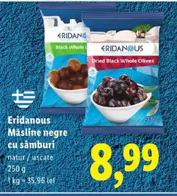 Lidl Eridanous Măsline negre cu sâmburi Ofertă