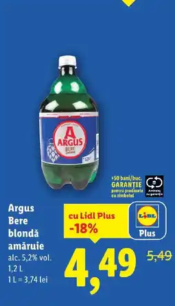 Lidl Argus Bere blondǎ amăruie Ofertă