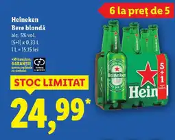 Lidl Heineken Bere blondă Ofertă