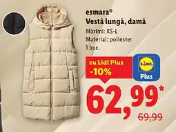 Lidl EsmaraⓇ Vestă lungă, damă Ofertă