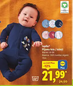 Lidl LupiluⓇ Pijama fete / băieţi Ofertă