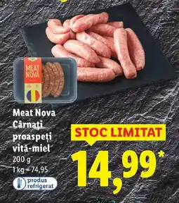Lidl Meat Nova Carnati proaspeţi vită-miel Ofertă