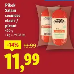 Lidl PIKOK Salam secuiesc clasic / picant Ofertă