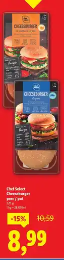 Lidl Chef Select Cheeseburger porc / pui Ofertă