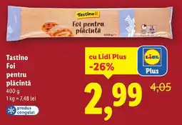 Lidl Tastino Foi pentru plăcintă Ofertă